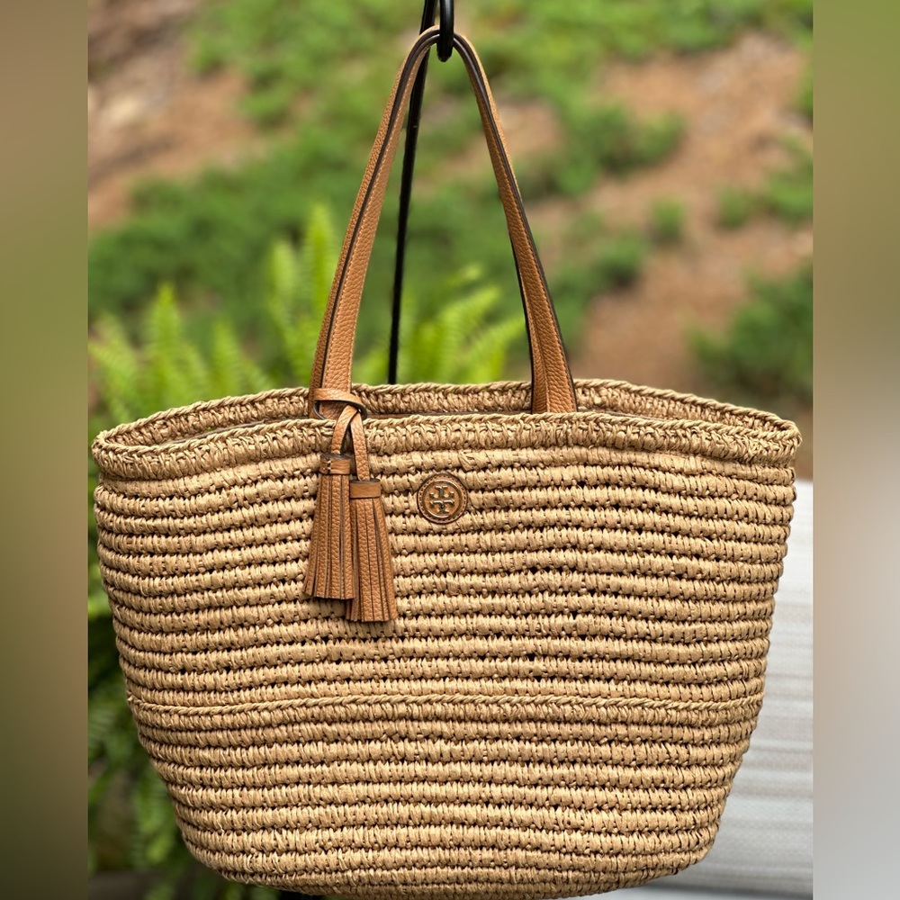 Tory Burch Straw Tote - Excellent/Like-new Condition